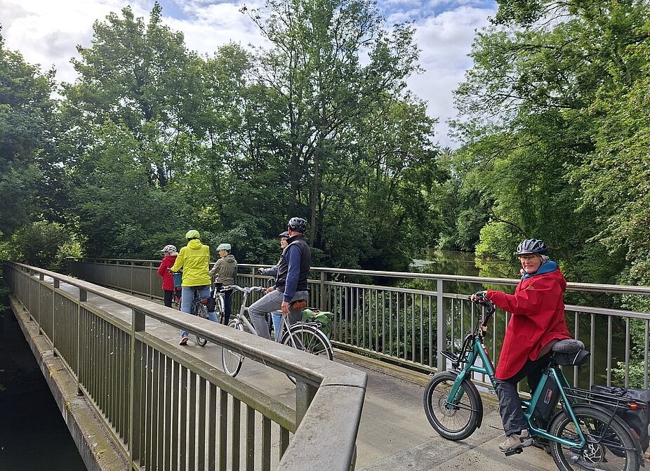 An der Radbrücke über die Werse in Sudmühle An der Radbrücke über die Werse in Sudmühle